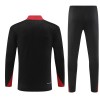 Sudadera De Entrenamiento Portugal Cremallera De Cuarto 2024-25 Negra - Niño